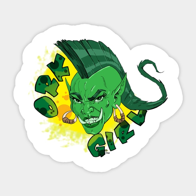 ORK GIRL! Sticker by Dragonbrush